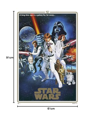 Grupo Erik - Poster Star Wars Classic 40 Anniversaire One Sheet B - 61 x 91.5 cm