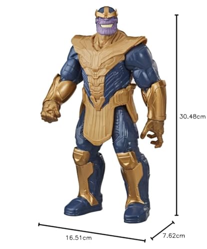 Avengers Figurine Thanos Marvel Titan Hero Series Blast Gear Deluxe de 30 cm