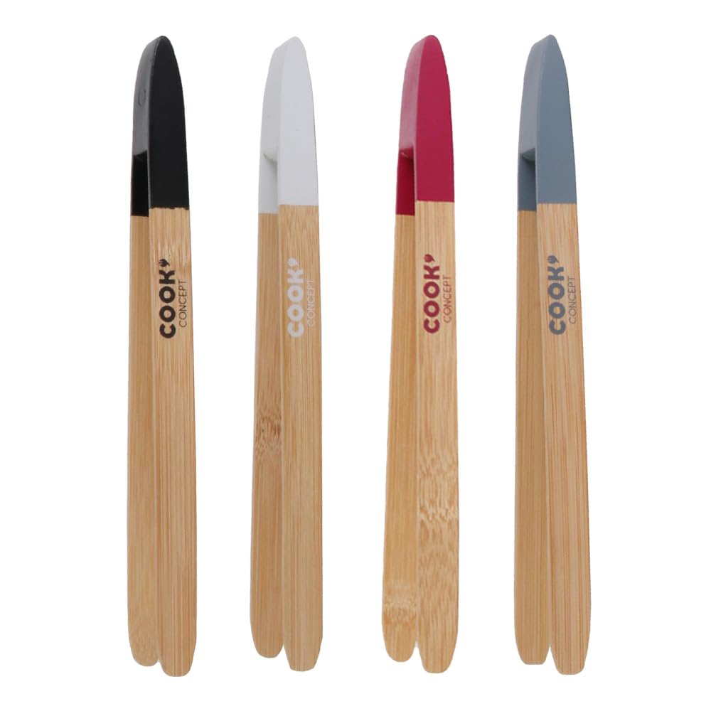 COOK CONCEPT - Pince en bambou aimantée, ustensile de cuisine