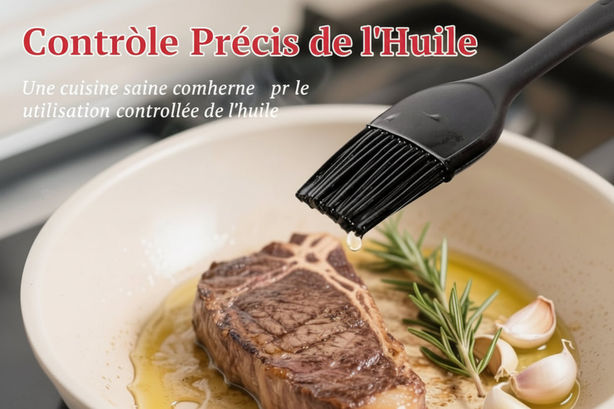 Euqvunn 2Pcs Pinceau Cuisine Silicone