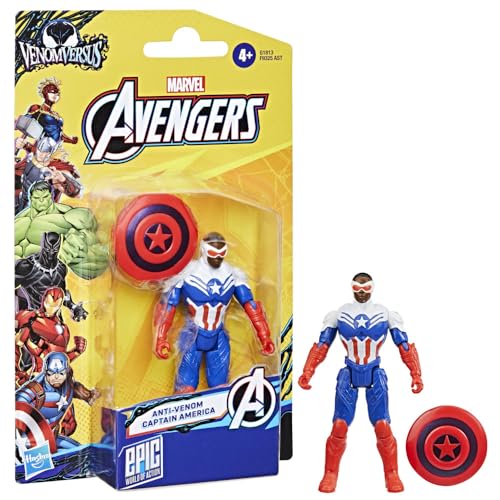 Marvel Avengers Epic World of Action, VenomVersus Figurine Anti-Venom Captain America