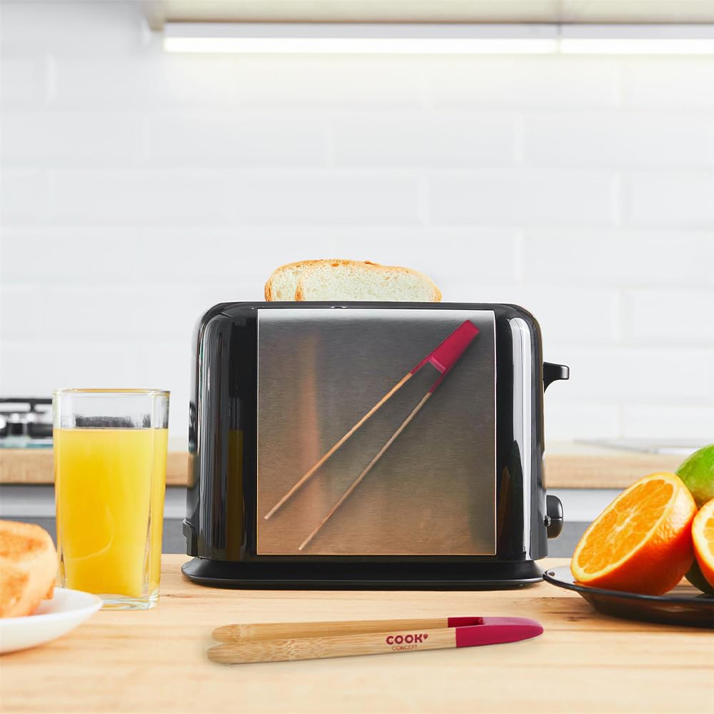 COOK CONCEPT - Pince en bambou aimantée, ustensile de cuisine