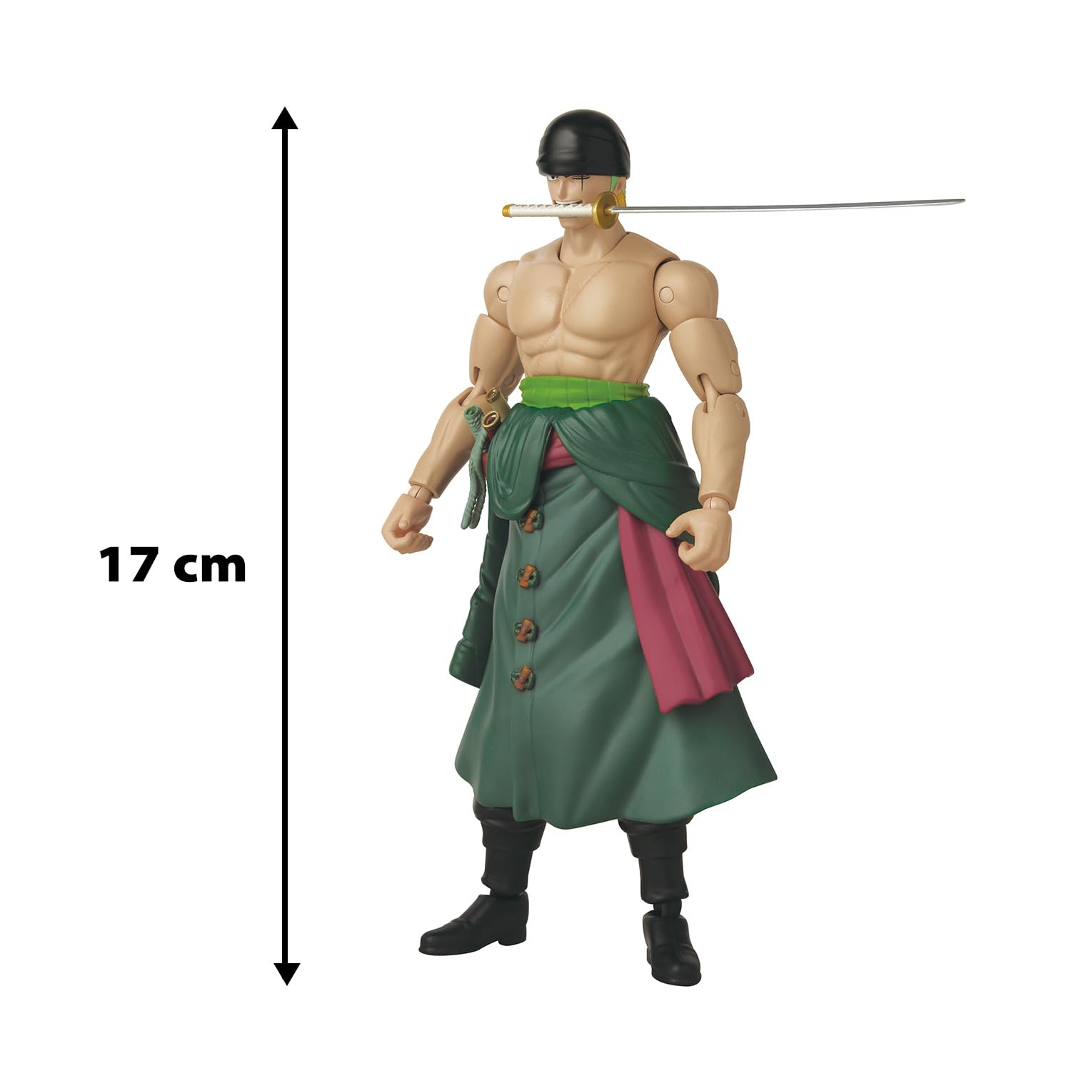 Figurine Anime Heroes - BANDAI - One Piece Zoro Style 3 pièces 17 cm