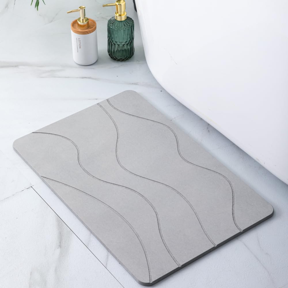 Pure 4Home Tapis de Bain Diatomite Antidérapant 60 x 39 cm