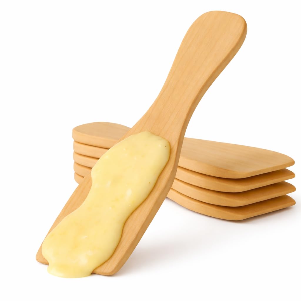 10x Grattoir à raclette en bois - Spatule et poussoir comme grattoir à raclette - Accessoires
