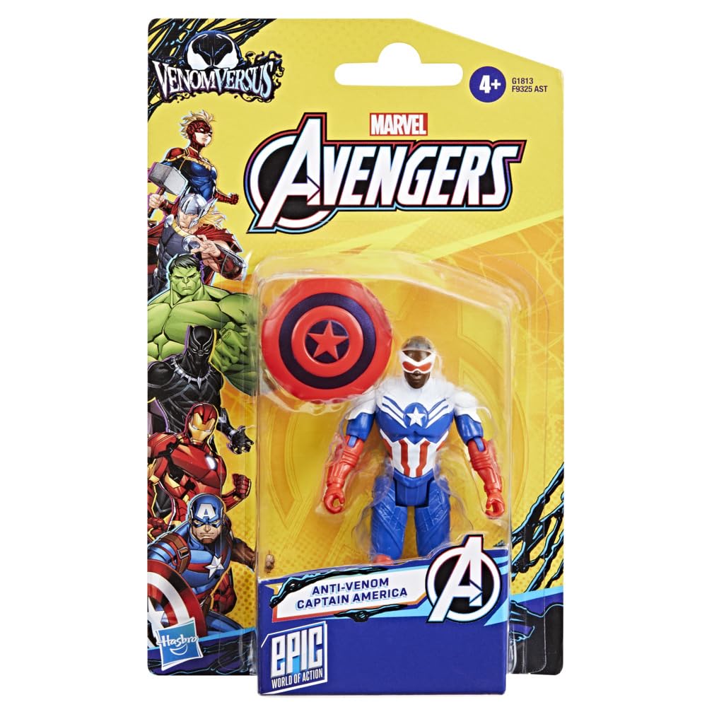 Marvel Avengers Epic World of Action, VenomVersus Figurine Anti-Venom Captain America