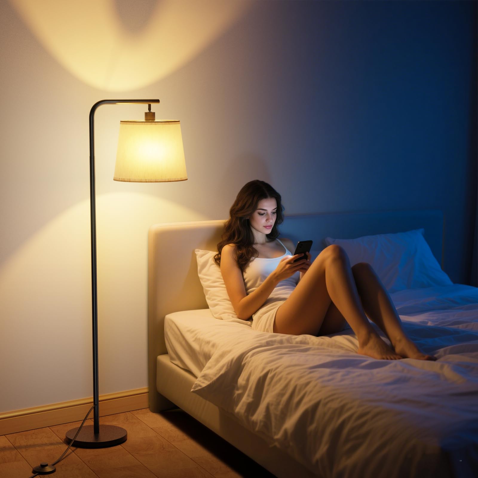 SUWIN Lampadaire Sur Pied Salon à Intensité Variable