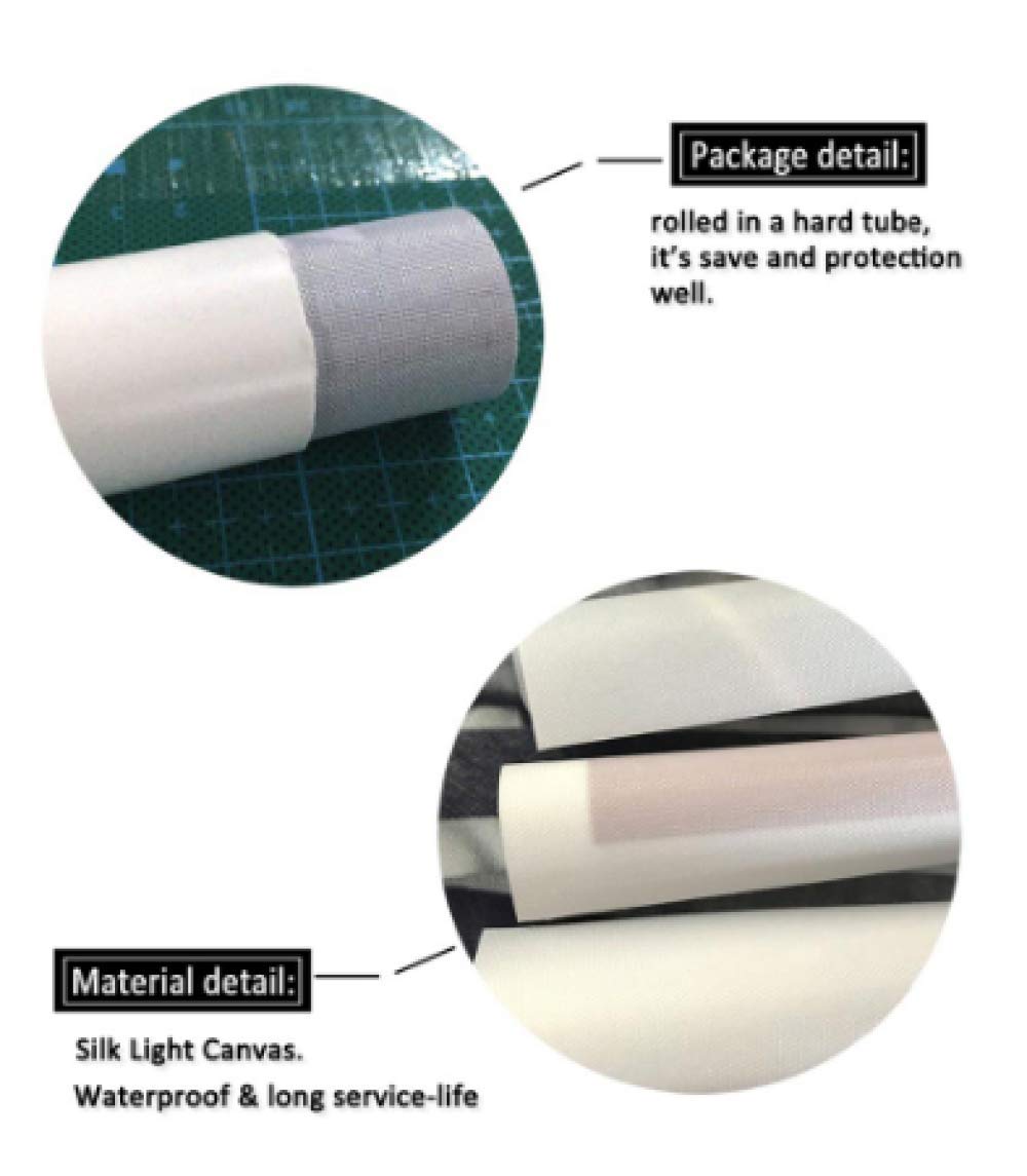 DPFRY Photo sur Toile Leon Affiche De Film Rétro Mur Décor À La Maison 40 x 60 cm