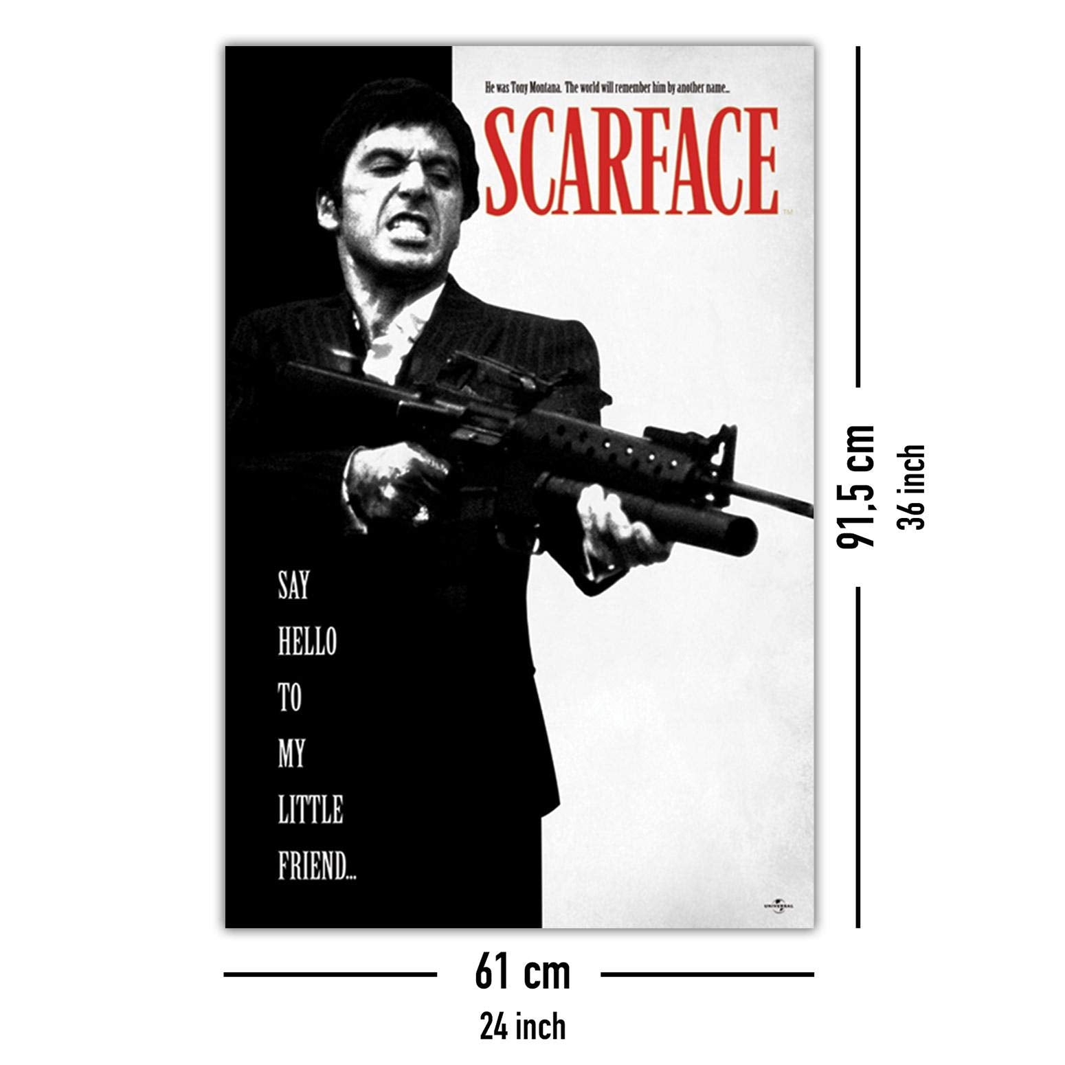 SCARFACE Poster multicolore Papier 61 x 91,5 cm