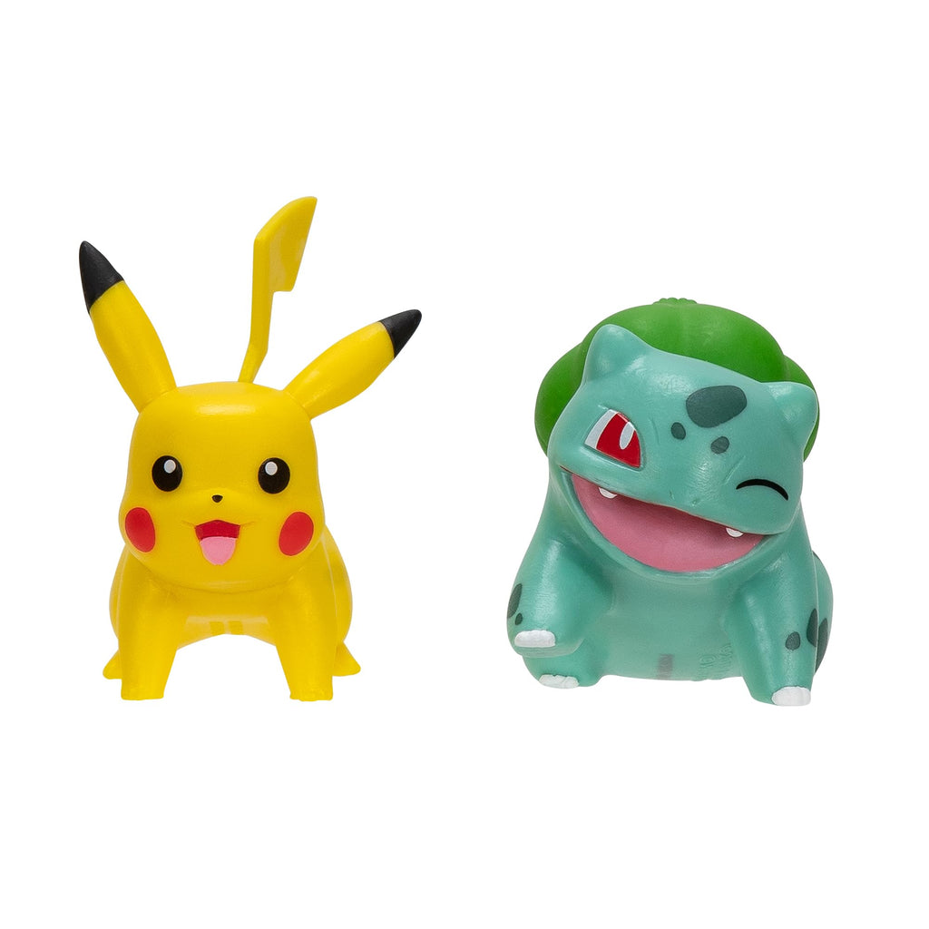 Pokémon Lot de 2 Figurines de Combat Bulbizar et Pikachu
