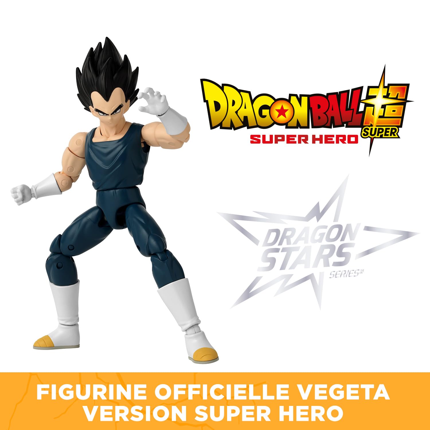 BANDAI - Dragon Ball Super Super Hero - Figurine Dragon Star 17 cm - Vegeta