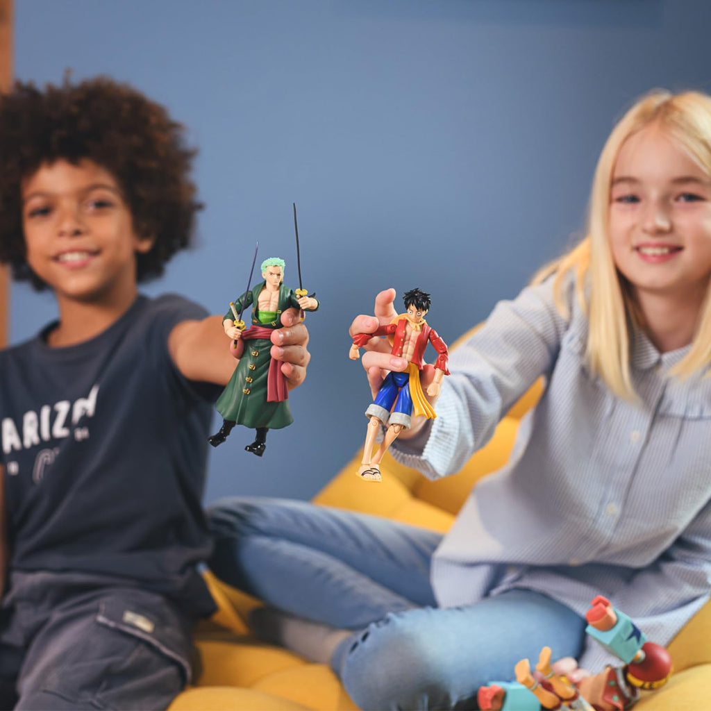 Figurine Anime Heroes - BANDAI - One Piece Zoro Style 3 pièces 17 cm