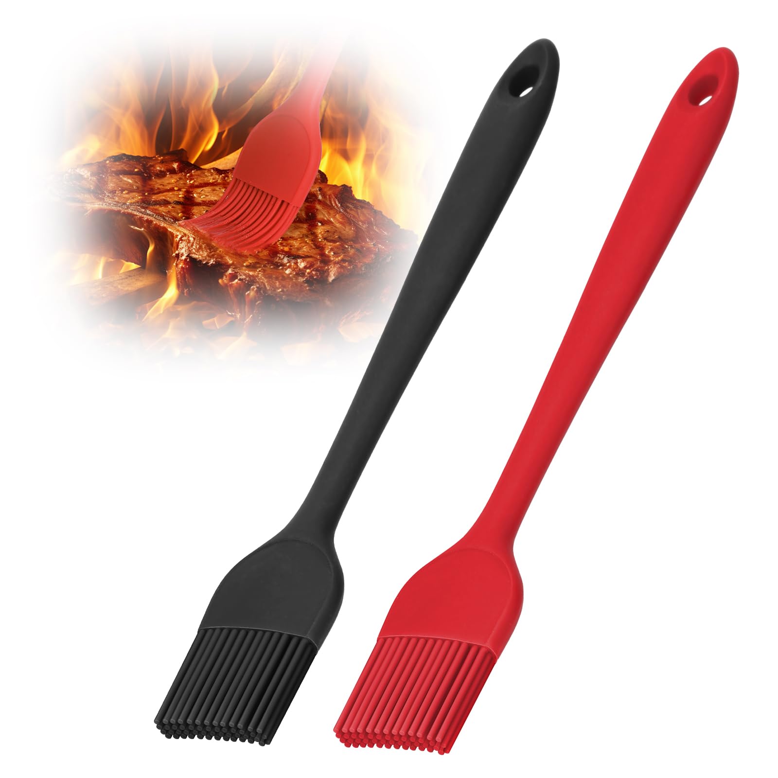 Euqvunn 2Pcs Pinceau Cuisine Silicone