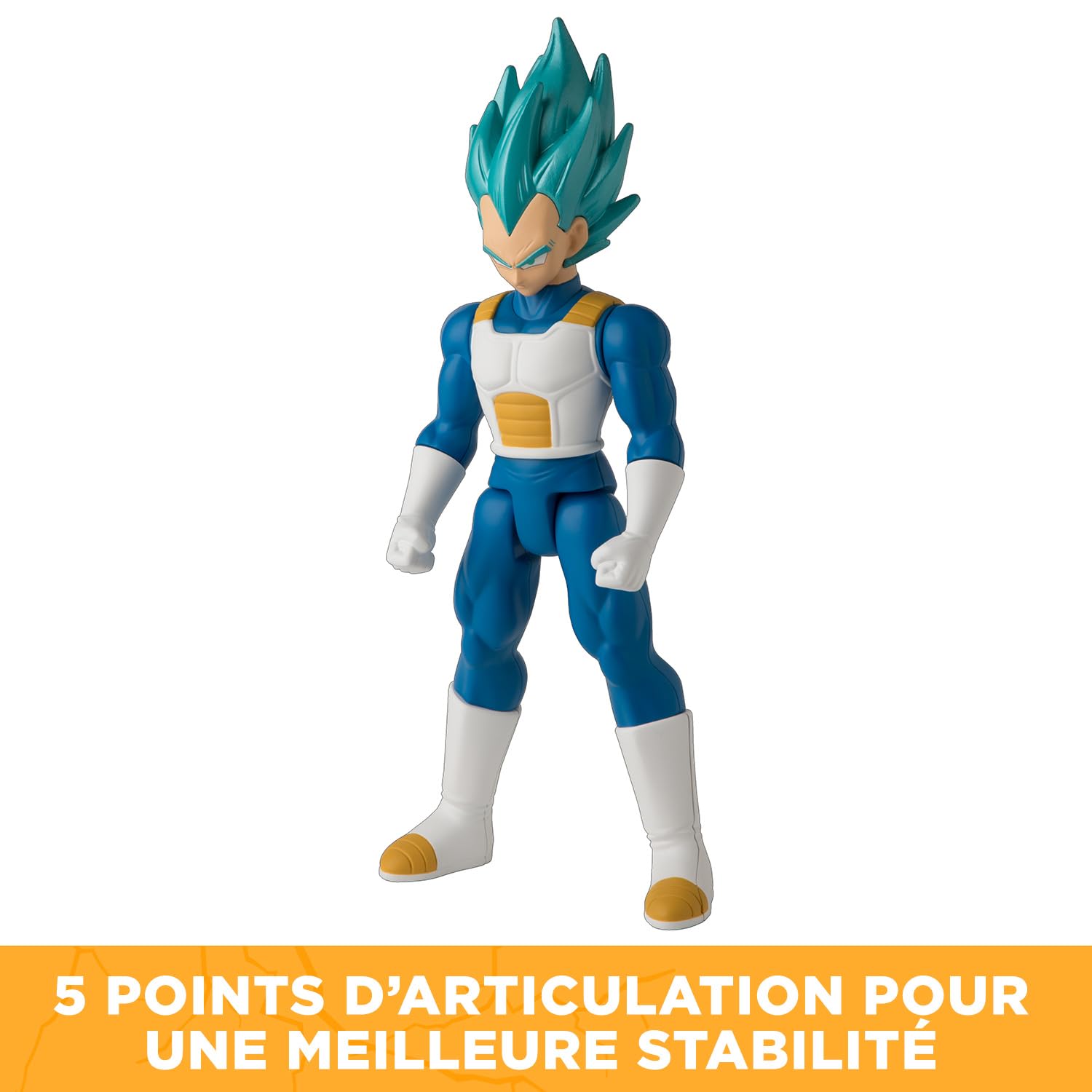 BANDAI - Dragon Ball Super - Figurine Géante Limit Breaker 30 cm - Super Saiyan Vegeta Bleu