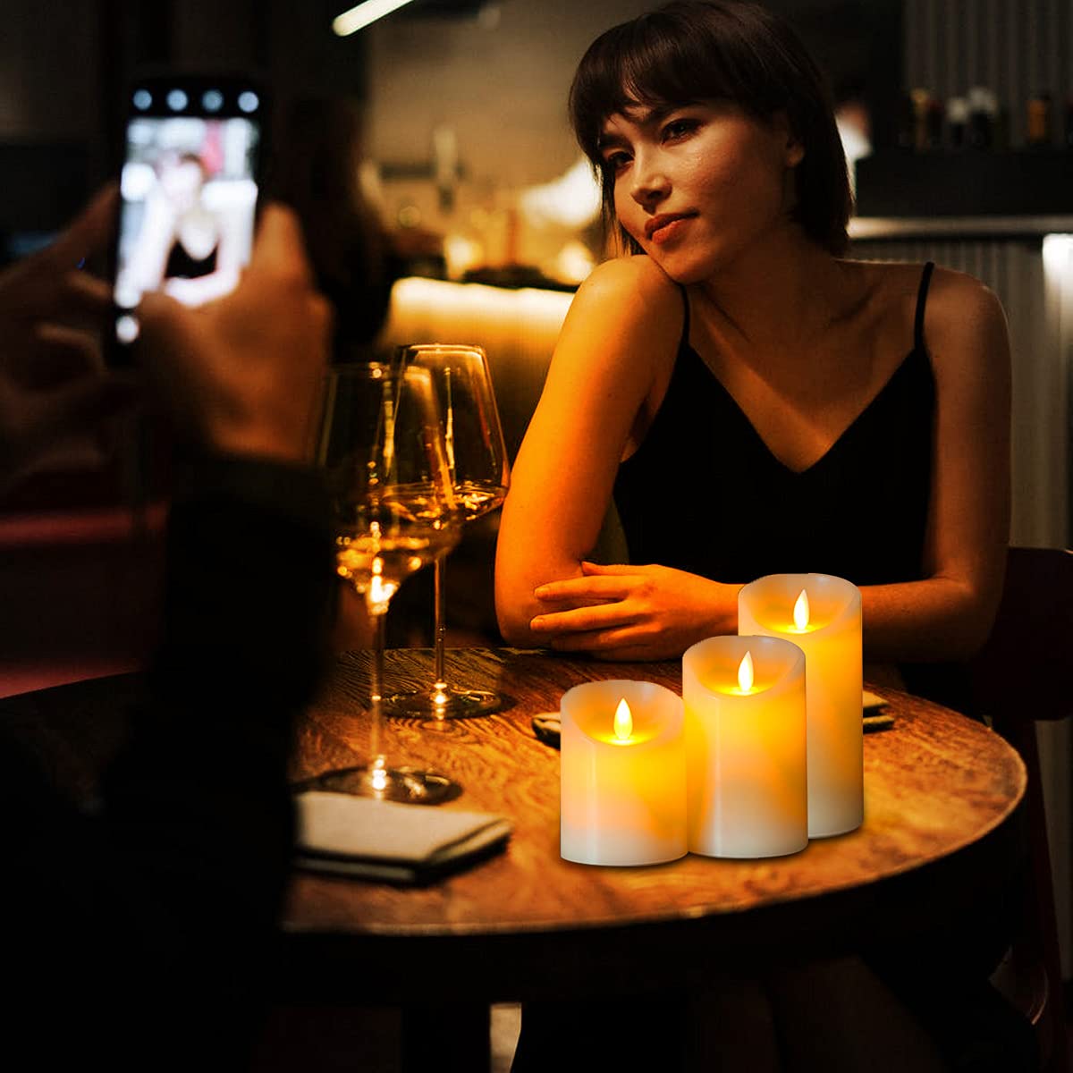 ILEEDear Bougies LED, Bougie Led Vacillante