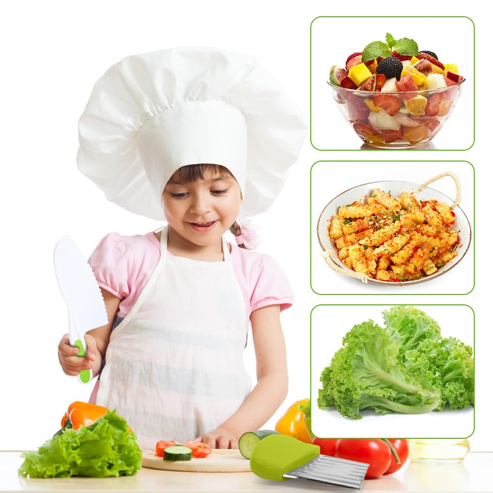 HOTUT Couteau Cuisine Enfants Set Ensemble Plastique