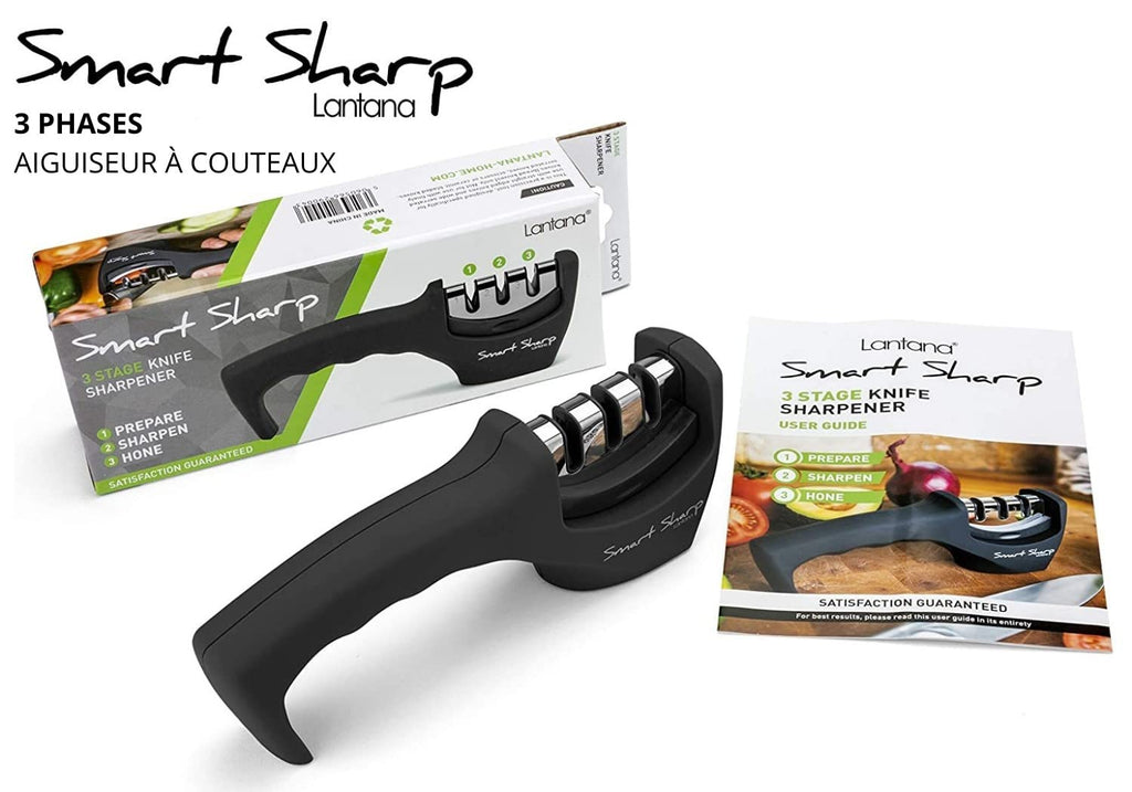 Lantana - Aiguiseur à 3 phases Smart Sharp - pour couteaux de cuisine