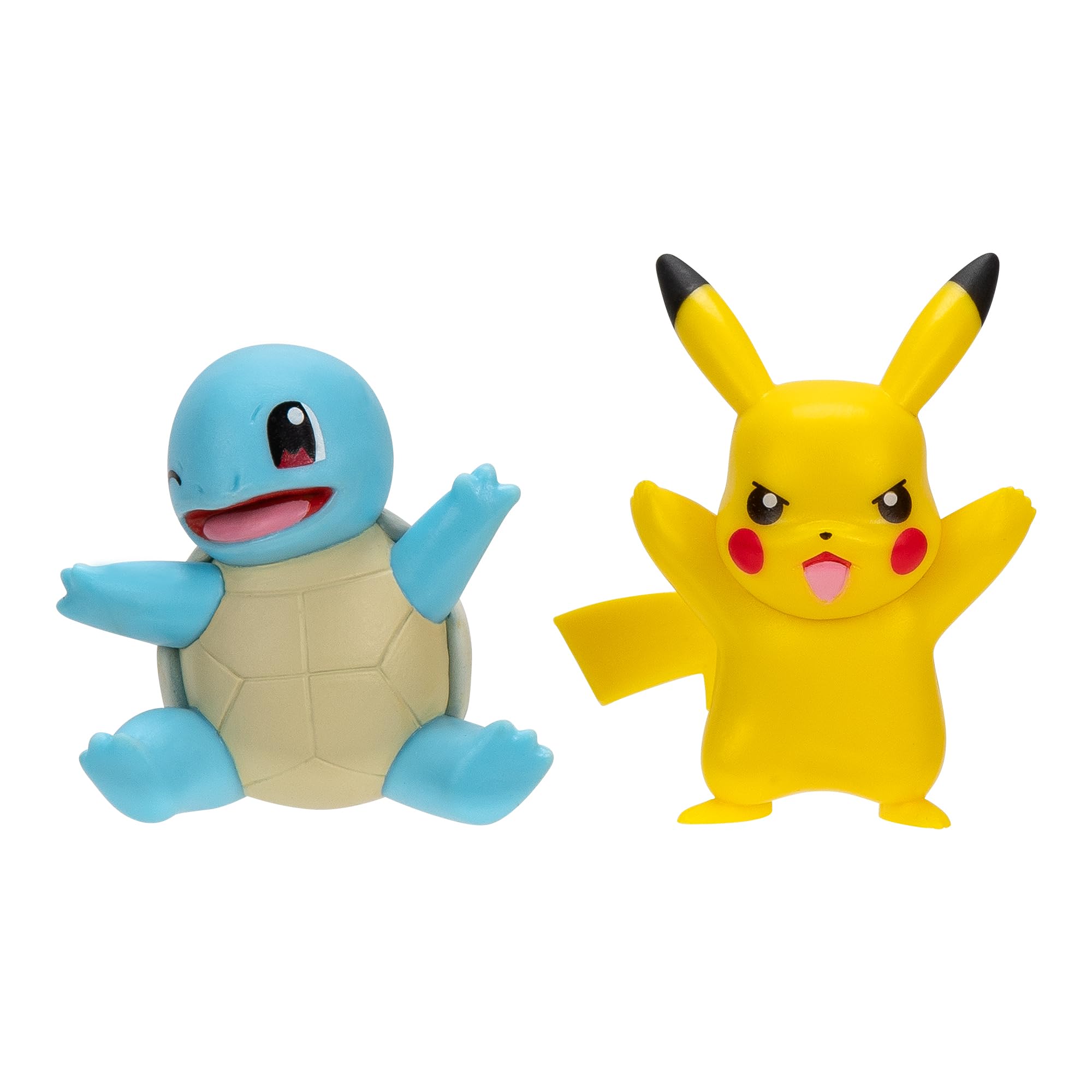 Lot de 2 Figurines de Combat Carapuce et Pikachu