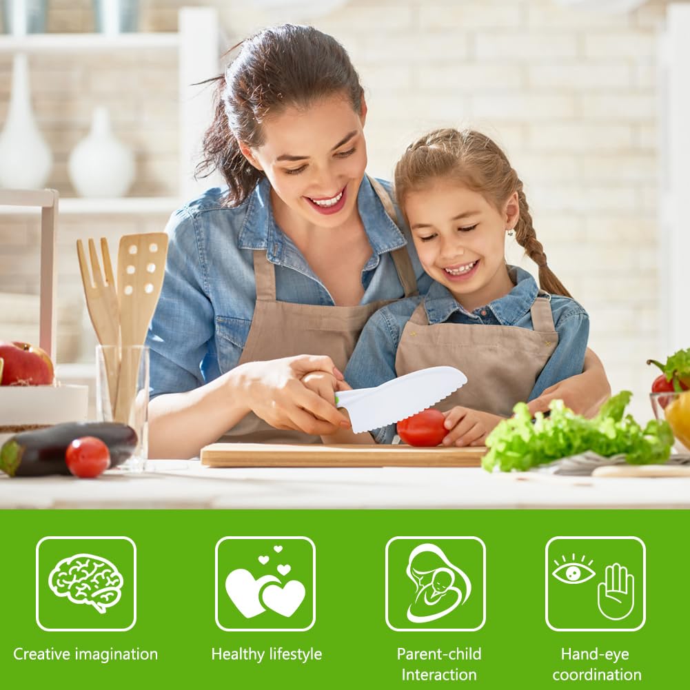 HOTUT Couteau Cuisine Enfants Set Ensemble Plastique