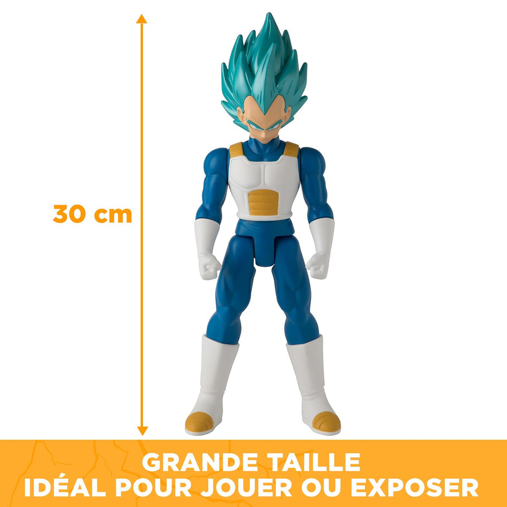 BANDAI - Dragon Ball Super - Figurine Géante Limit Breaker 30 cm - Super Saiyan Vegeta Bleu