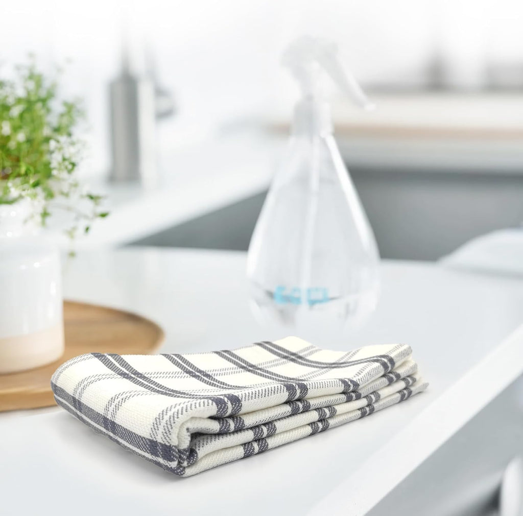 LivinEase Torchon de Cuisine – Lot de 5 torchons de Cuisine 100% Coton