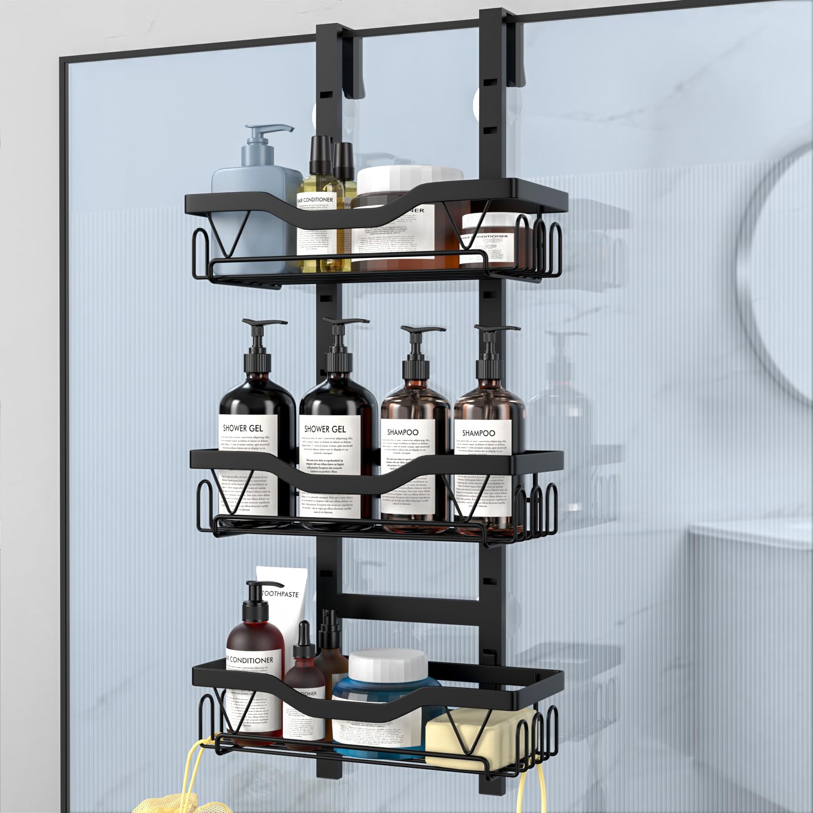 UUlioyer Etagere Douche à Suspendre - 3 PCS Réglable