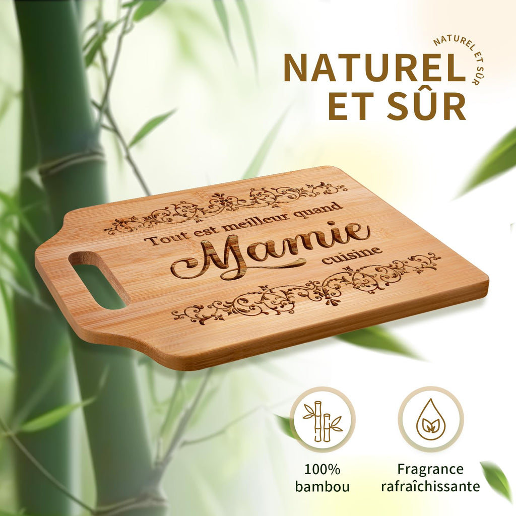 Planche à Découper en Bambou Gravée