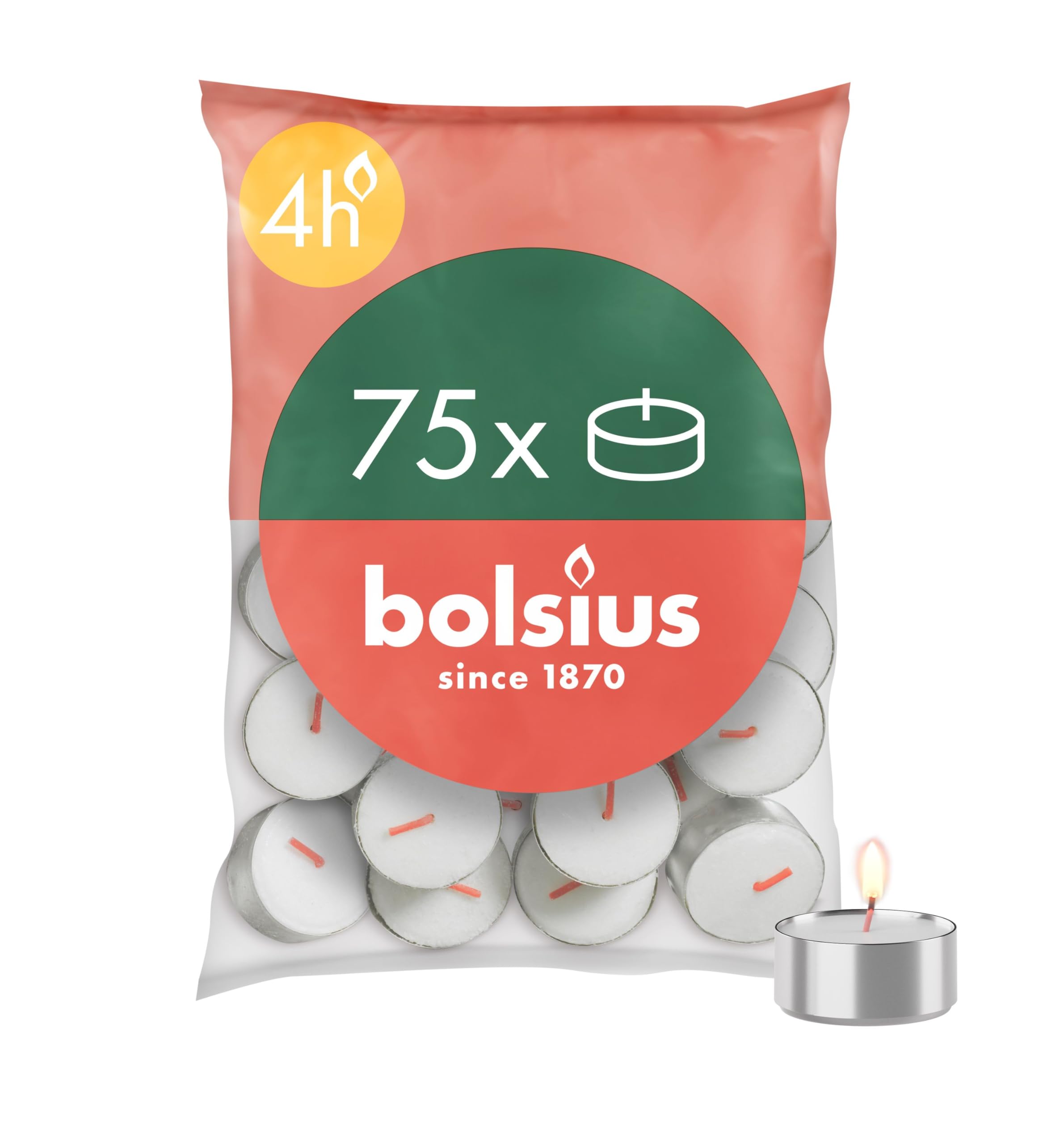 Bolsius D-Light - Lot de 75 Bougies