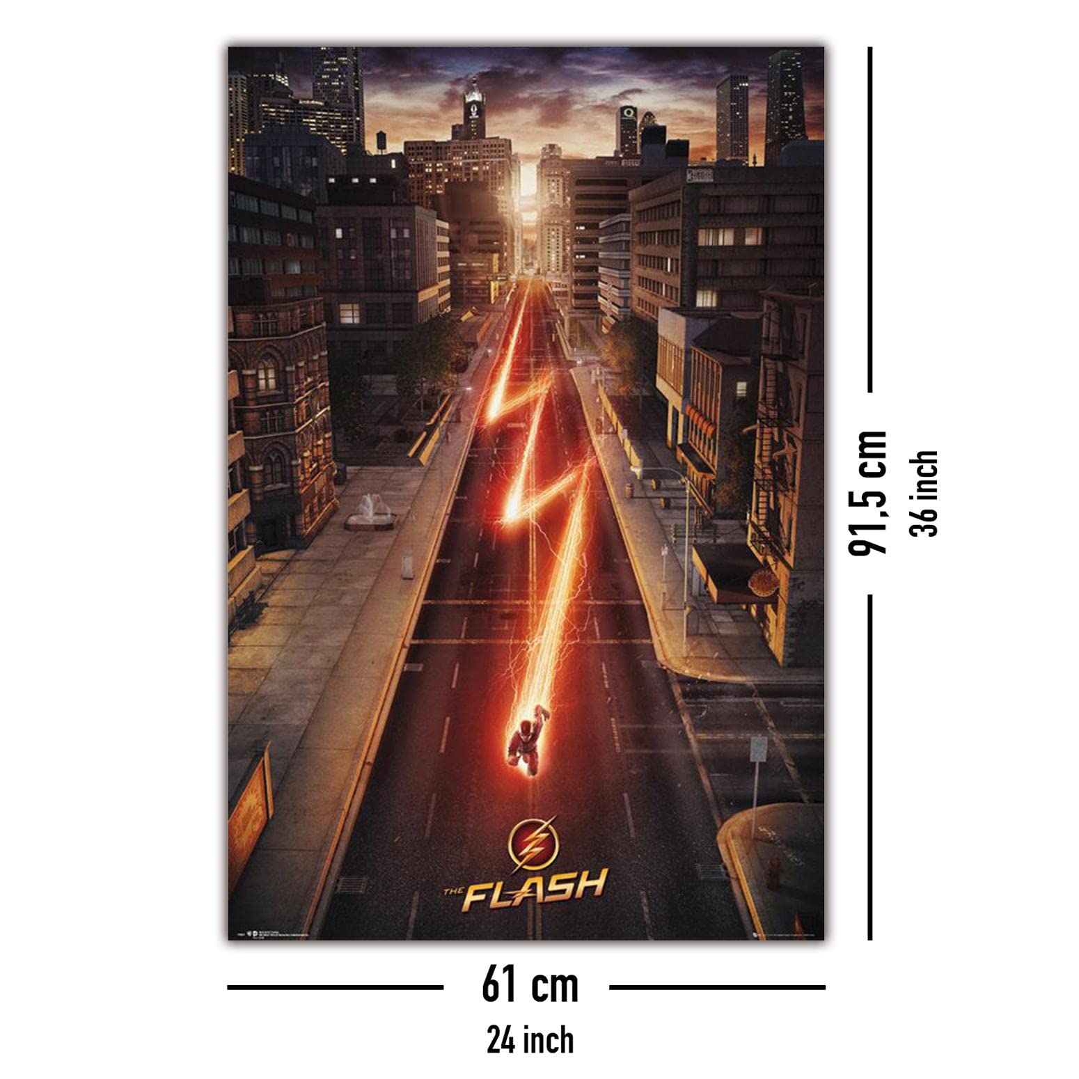 Poster The Flash "Affiche principale" 61 cm x 91,5 cm