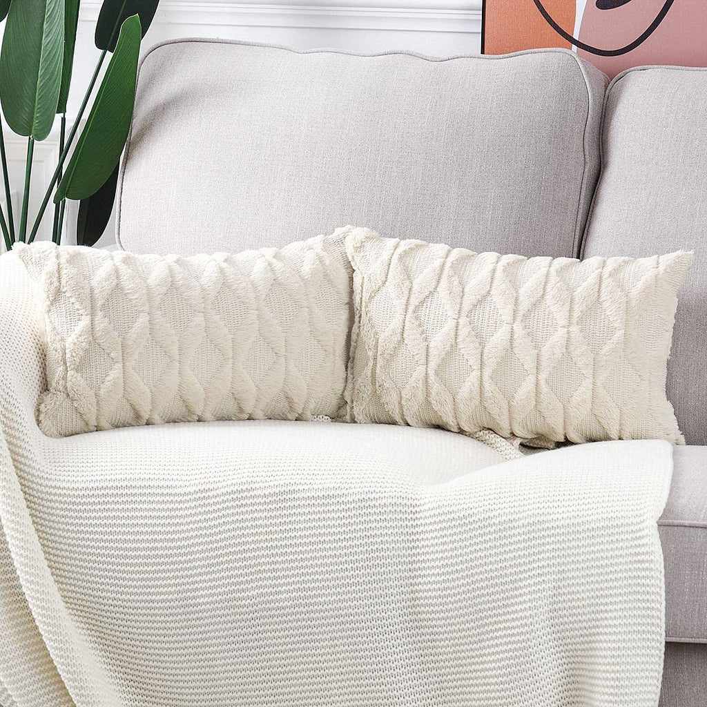 Madizz Lot de 2 Doux Peluche Laine Courte Velours