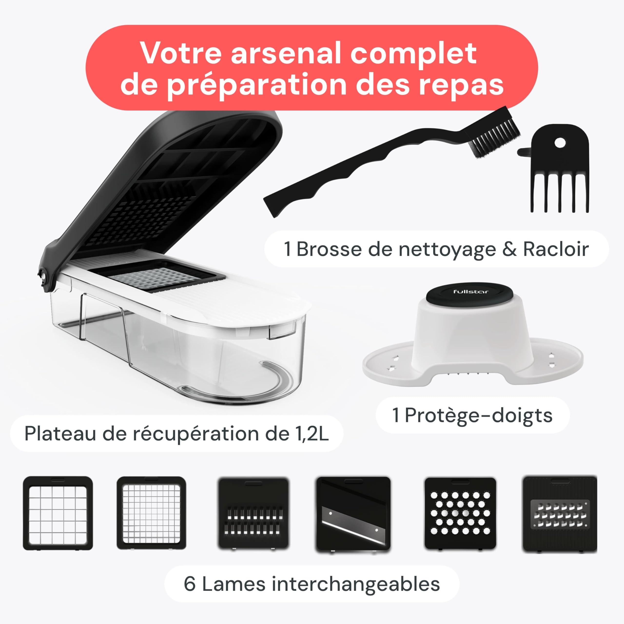 Fullstar Coupe Legumes Multifonctions