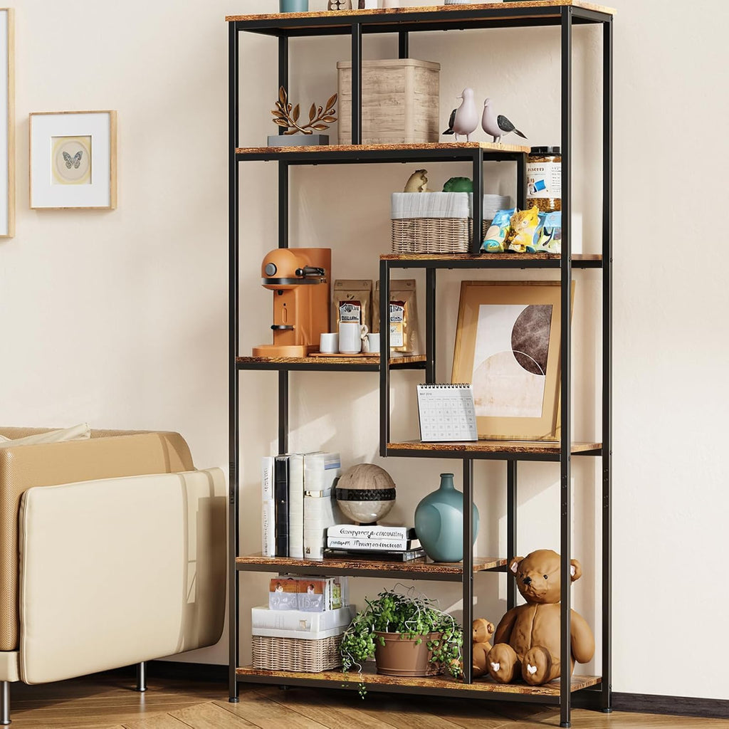 Bealife Bibliotheque, Étagère de Rangement avec 5 Étagères