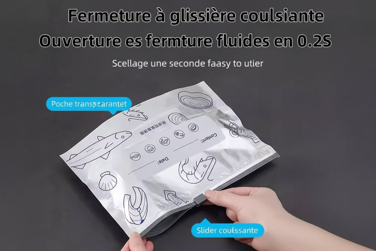 Lot de 30 sacs de rangement réutilisables en feuille d'aluminium