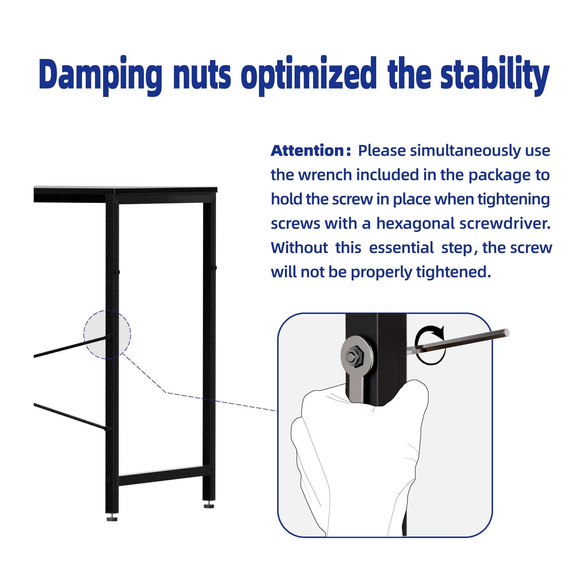 PAMRAY 80x40cm Bureau d'ordinateur pour Petits espaces