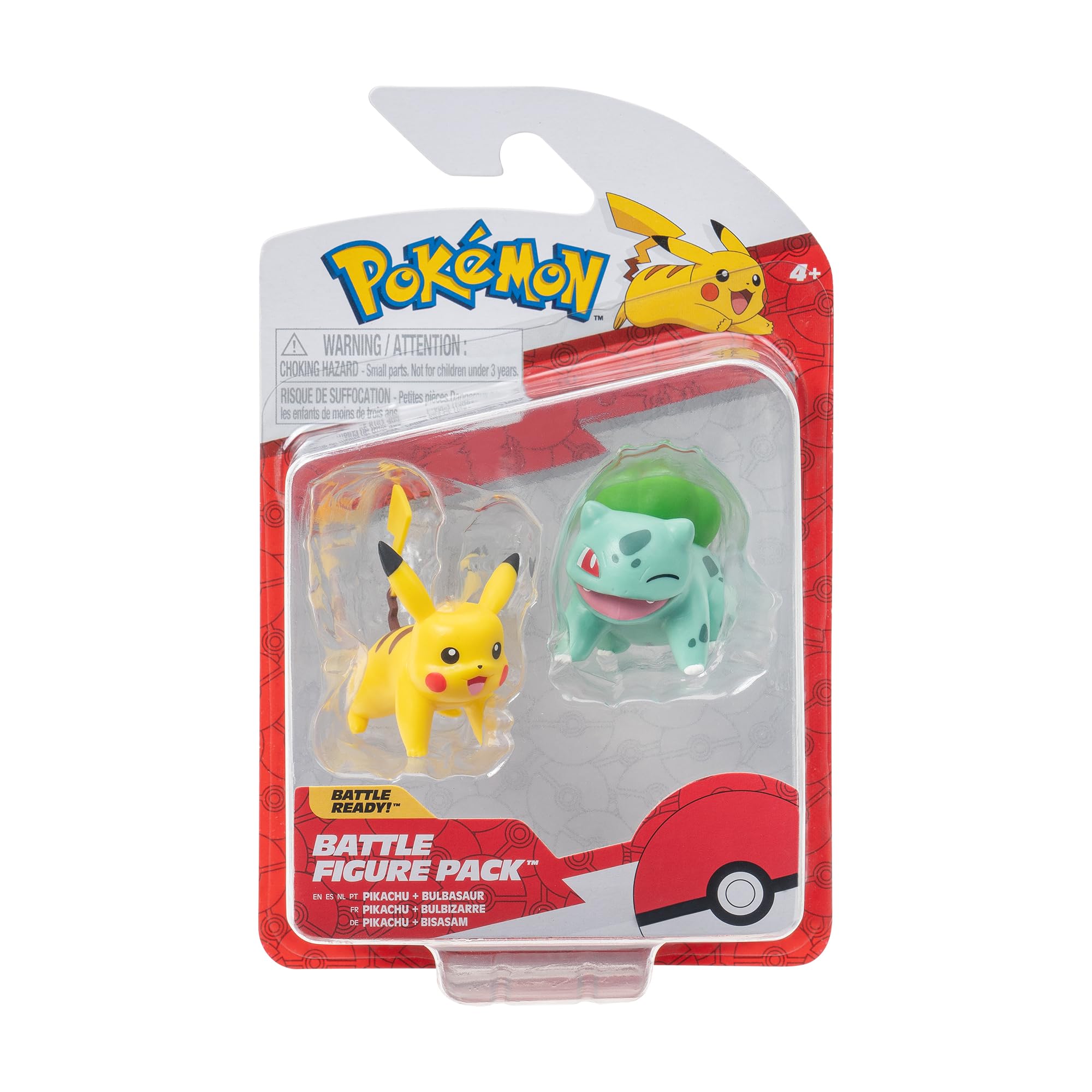 Pokémon Lot de 2 Figurines de Combat Bulbizar et Pikachu