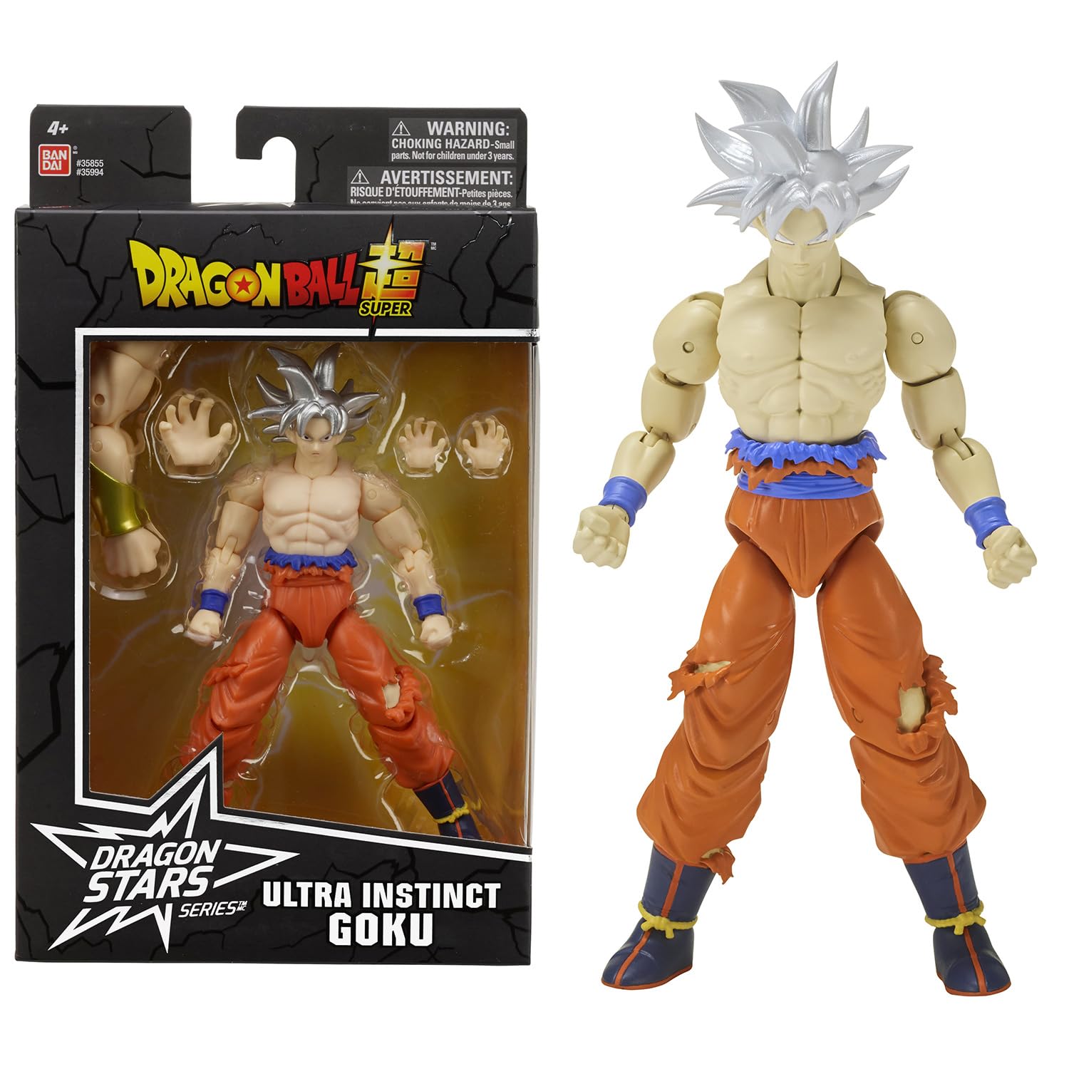 BANDAI - Dragon Ball Super - Figurine Dragon Stars 17 cm - Goku Ultra Instinct