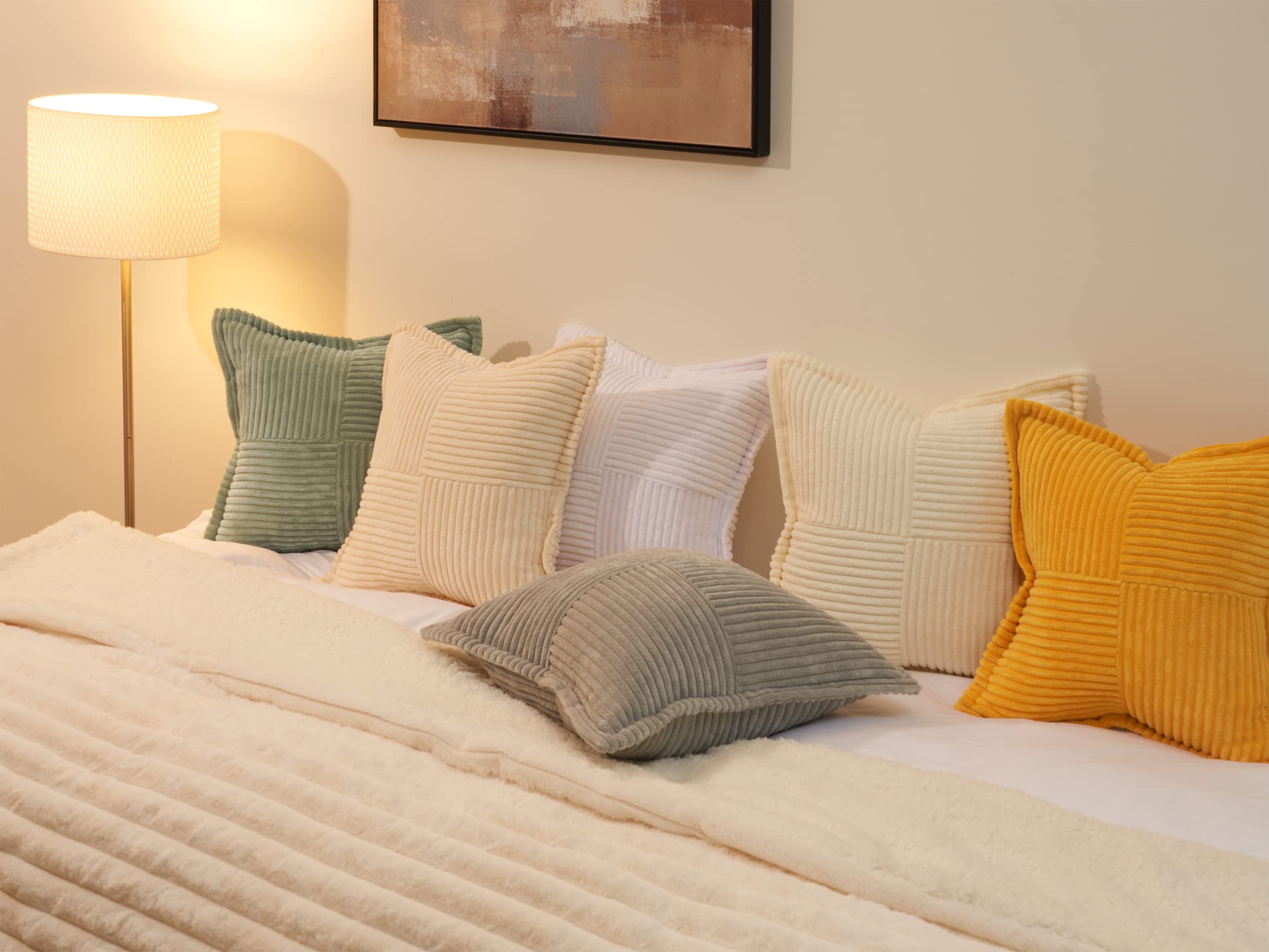 Topfinel Housse Coussin Canapé 40x40 en velours