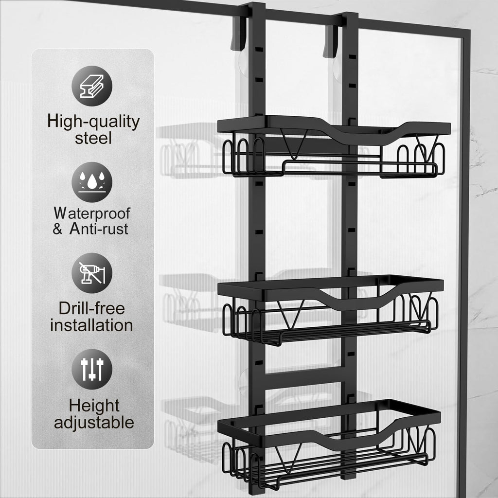 UUlioyer Etagere Douche à Suspendre - 3 PCS Réglable