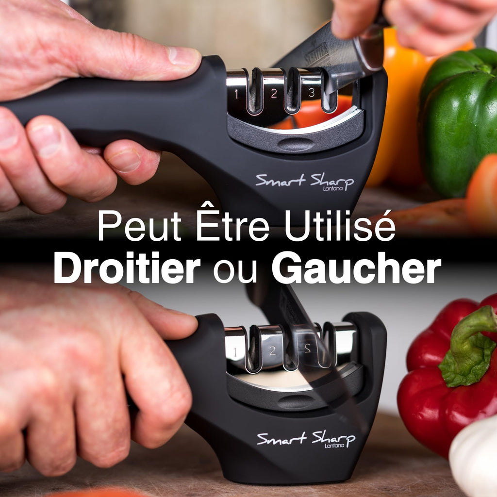 Lantana - Aiguiseur à 3 phases Smart Sharp - pour couteaux de cuisine