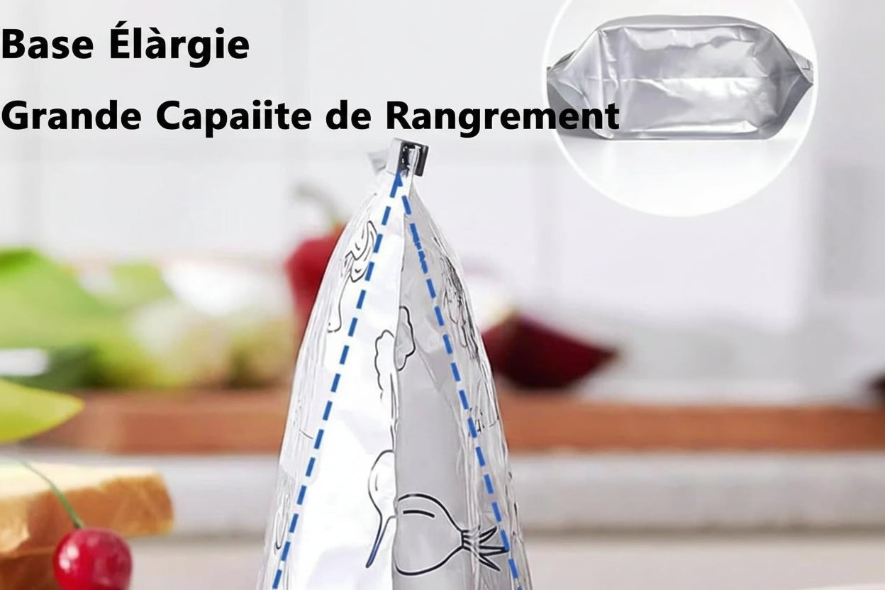 Lot de 30 sacs de rangement réutilisables en feuille d'aluminium