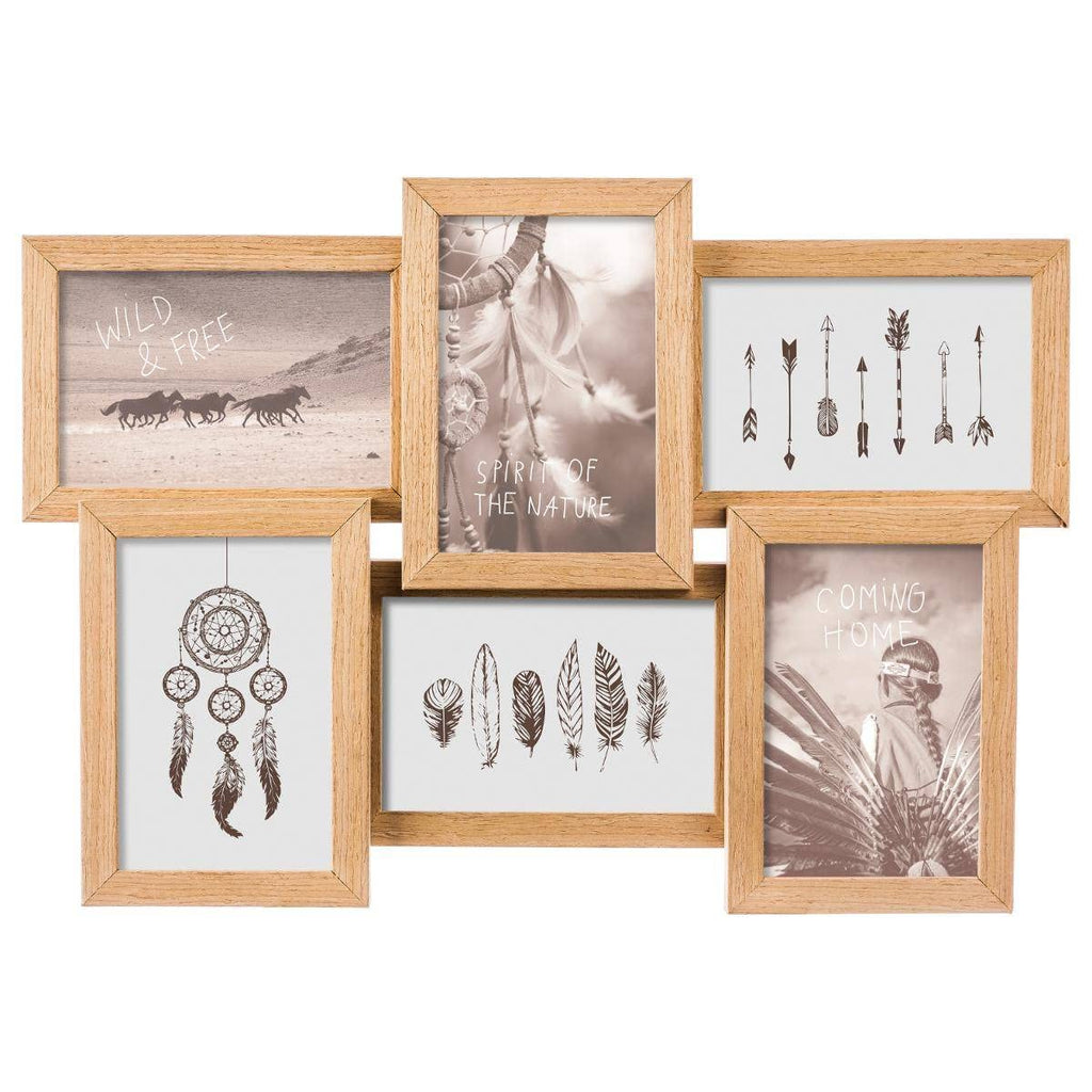 Pêle - mêle - bois - 6 photos - Atmosphera créateur d'intérieur