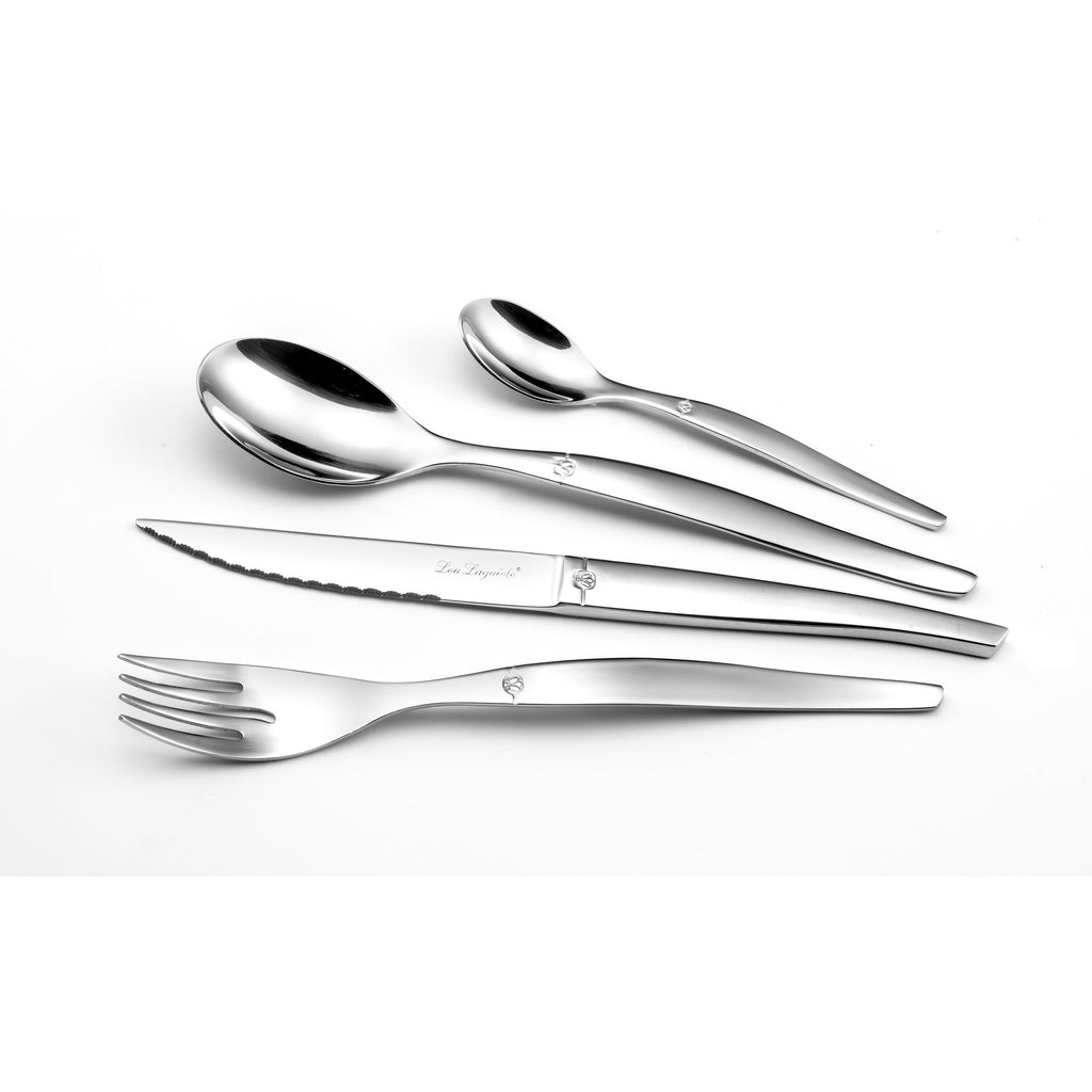 LOU LAGUIOLE - Ménagère 24 couverts de table pour 6 personnes