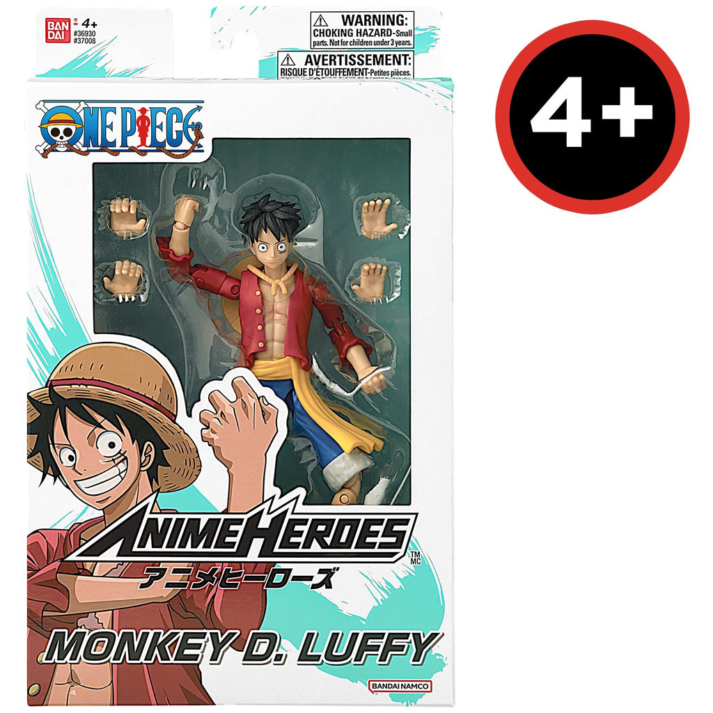 Bandai - Anime Heroes - One Piece - Figurine Anime heroes 17 cm – Monkey D. Luffy