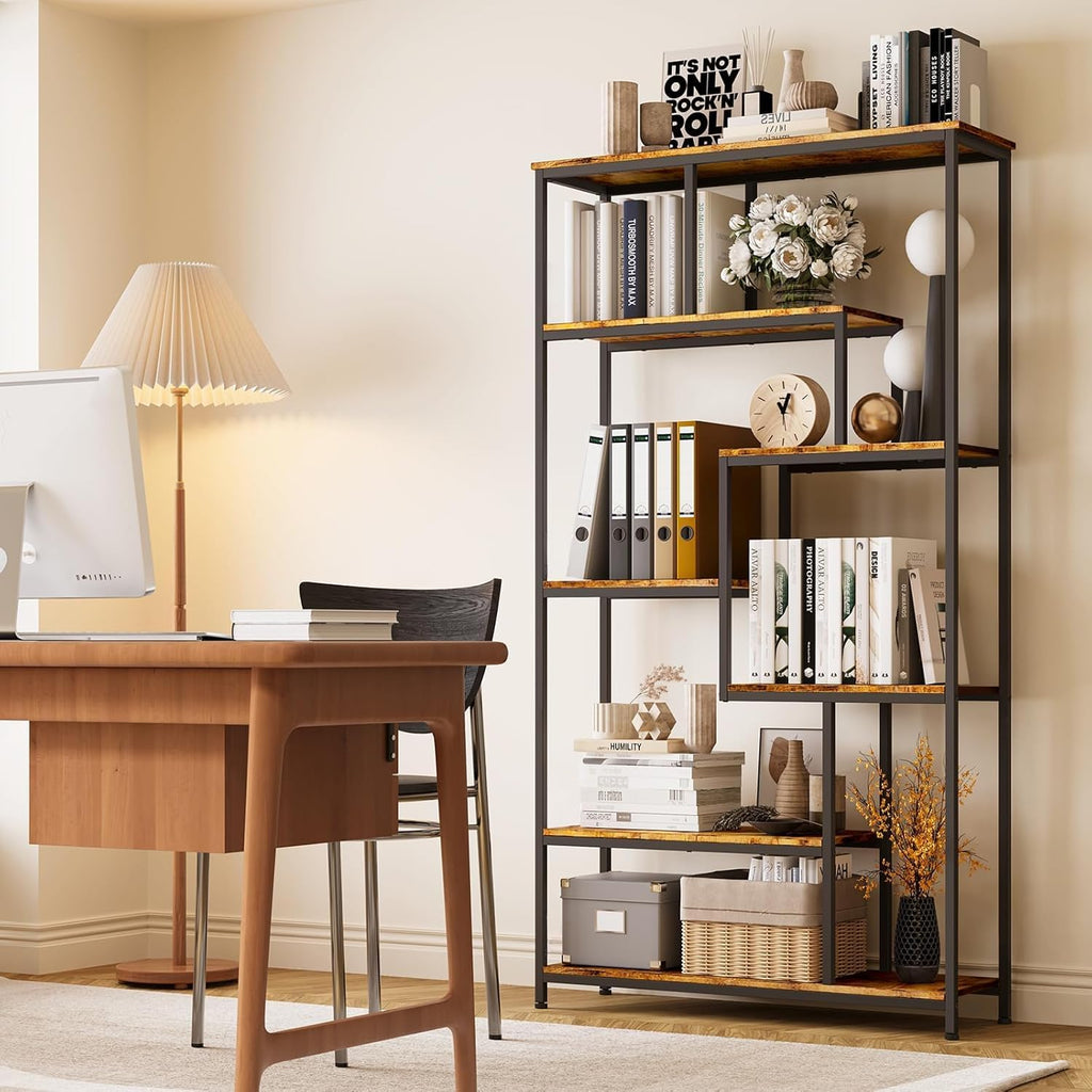 Bealife Bibliotheque, Étagère de Rangement avec 5 Étagères