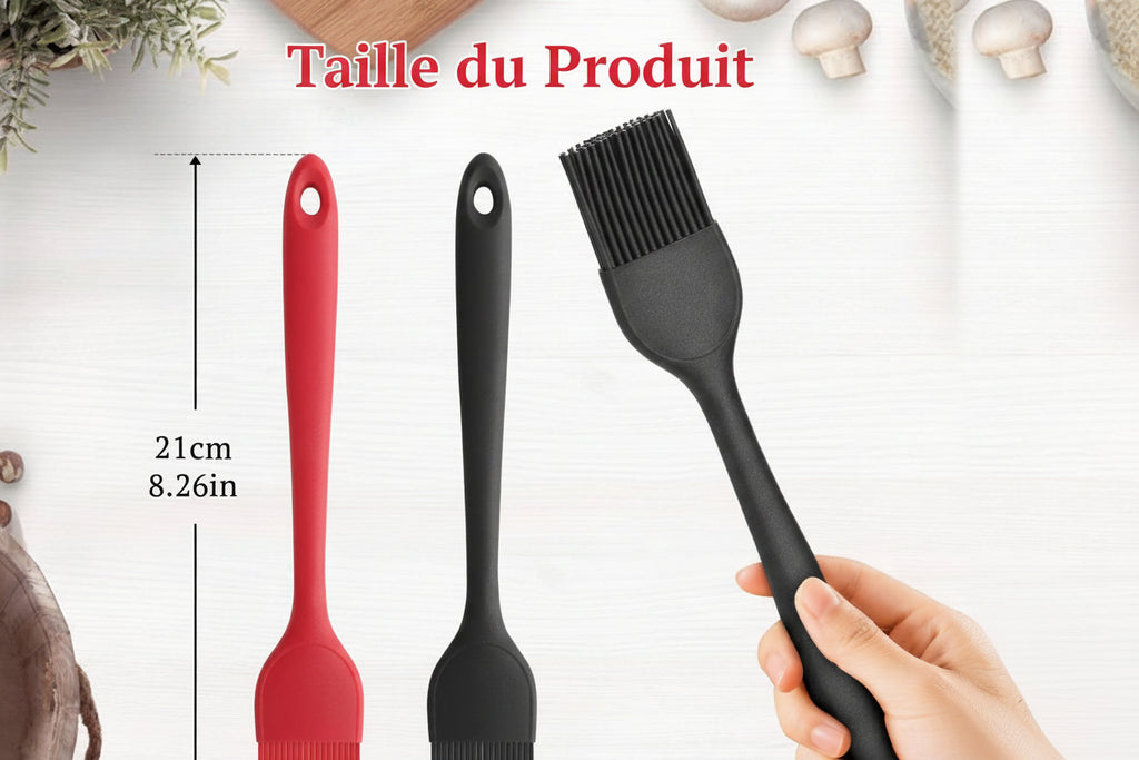 Euqvunn 2Pcs Pinceau Cuisine Silicone