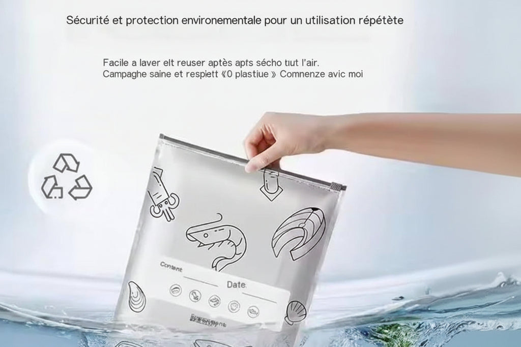 Lot de 30 sacs de rangement réutilisables en feuille d'aluminium