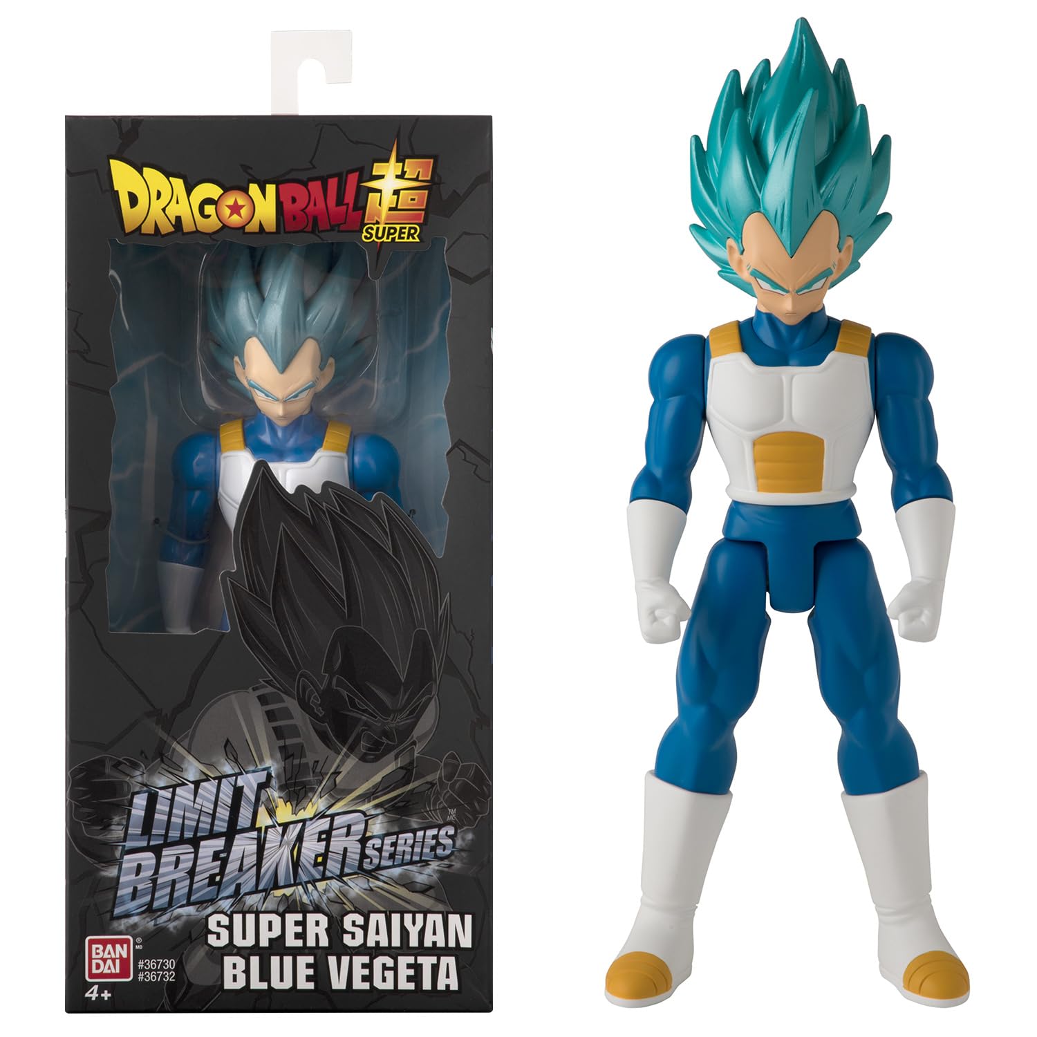 BANDAI - Dragon Ball Super - Figurine Géante Limit Breaker 30 cm - Super Saiyan Vegeta Bleu