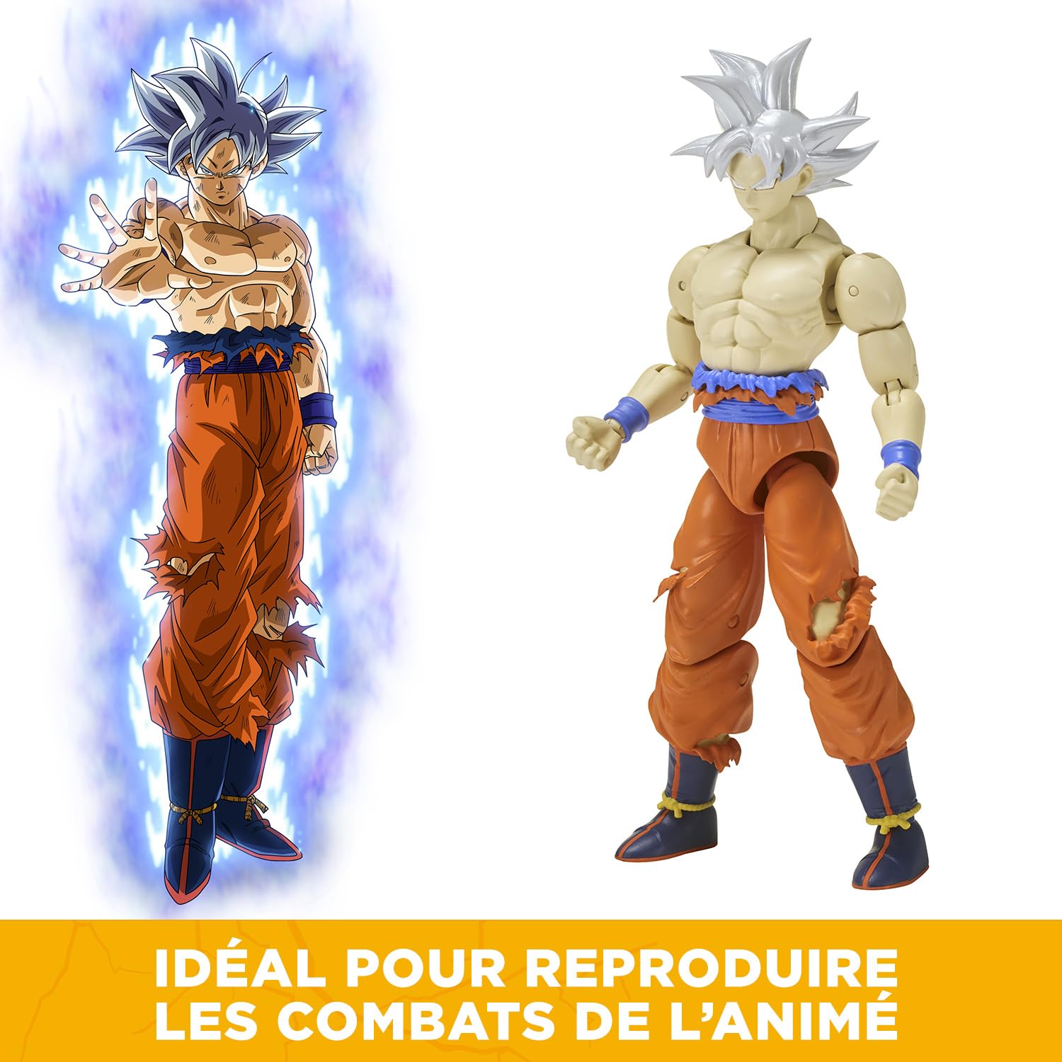 BANDAI - Dragon Ball Super - Figurine Dragon Stars 17 cm - Goku Ultra Instinct