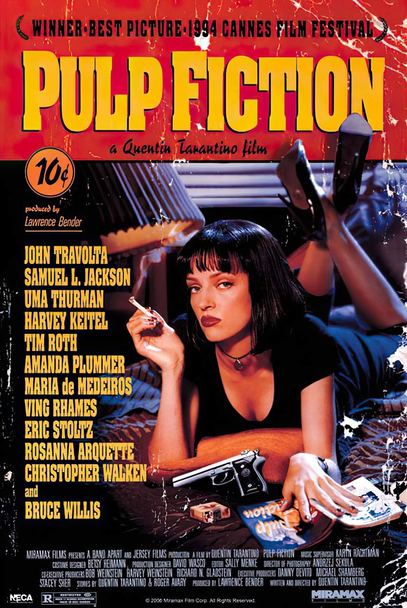 Maxi poster avec affiche du film Pulp Fiction, 61 x 91,5 cm