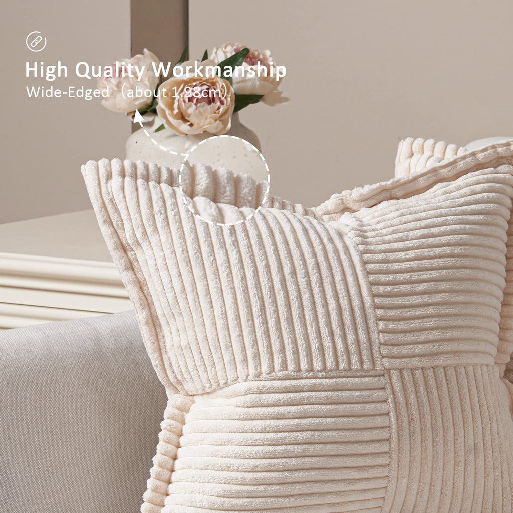 Topfinel Housse Coussin Canapé 40x40 en velours